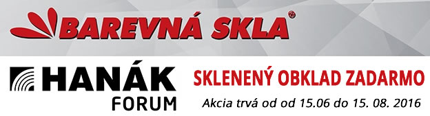 Sklenený obklad zadarmo v štúdiu Hanák Forum